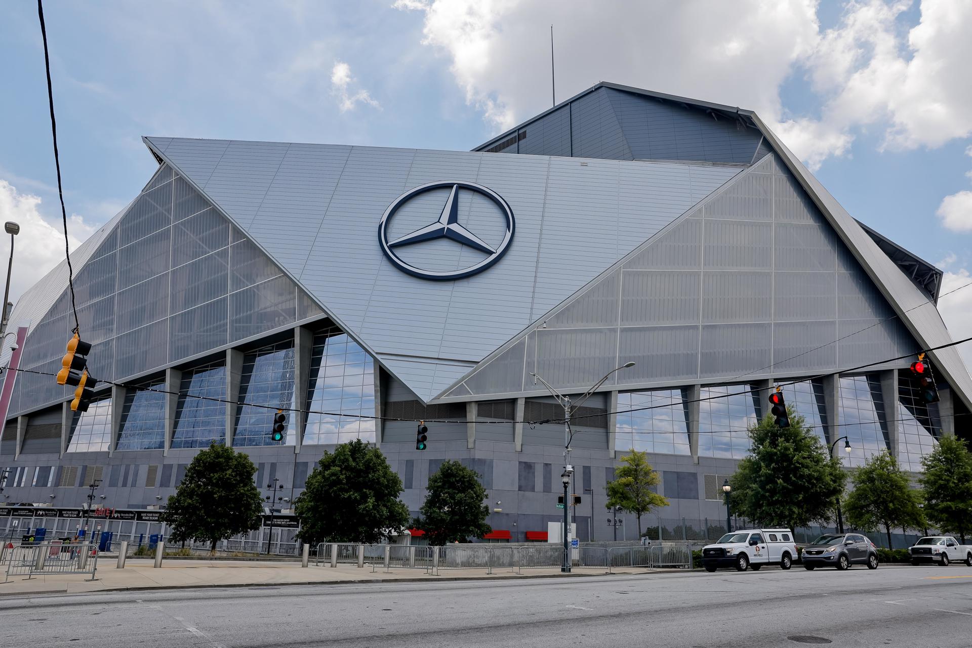 Fotografía de archivo del 18 de junio de 2024 del estadio Mercedes-Benz, en Atlanta (Estados Unidos). EFE/ Erik S. Lesser