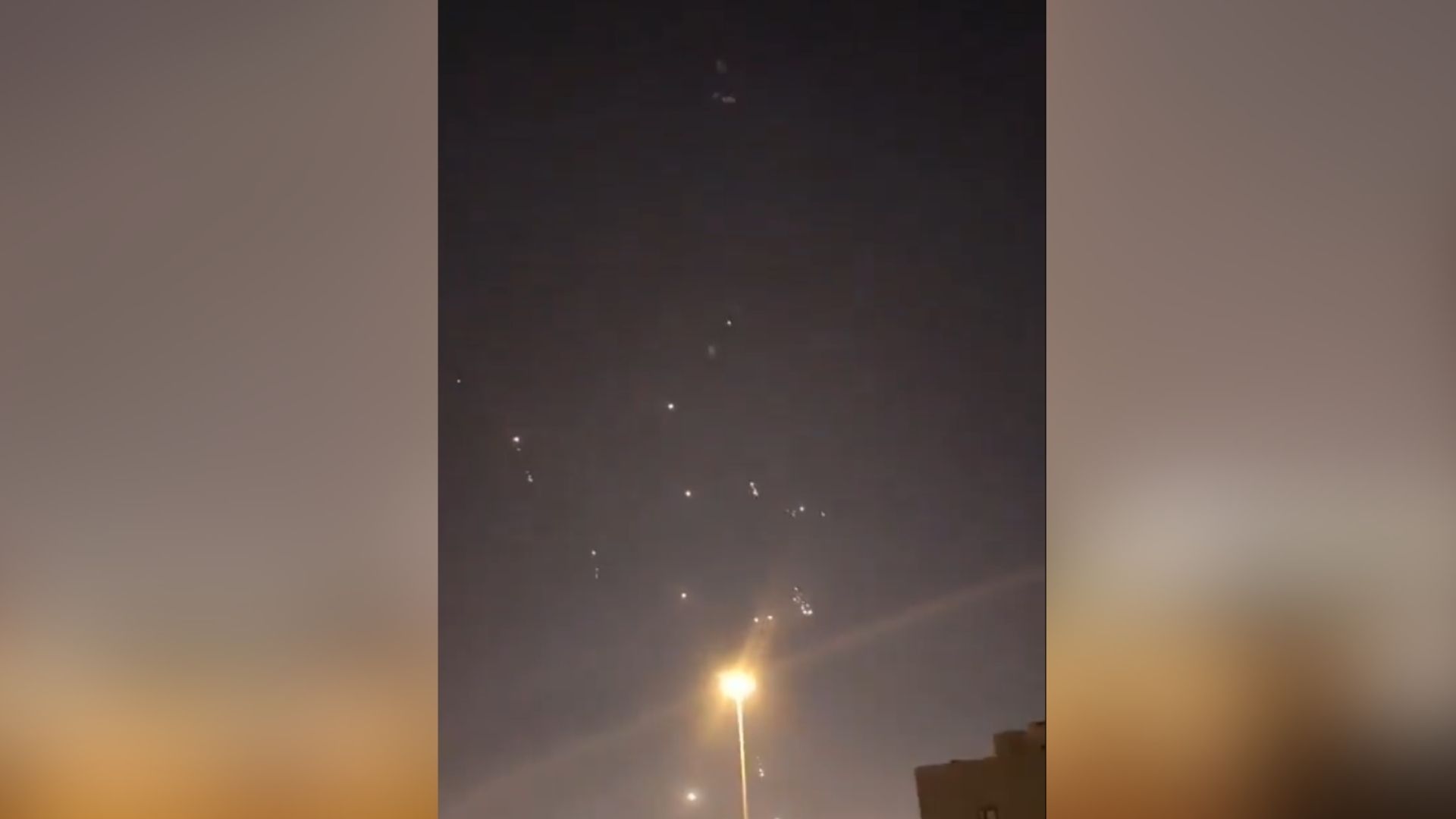 Ciudadana chilena capta en video el momento exacto del ataque con misiles iraníes en Qatar