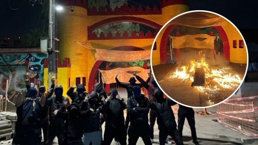 "Si a la B vamos, la SEK quemamos": Hinchas de Unión Española protestan por malos resultados y temor al descenso