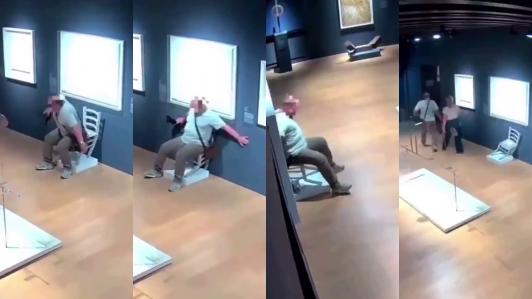 Turista se sentó en la "silla de Van Gogh" en museo italiano y la rompió: Huyó del lugar sin decir nada