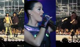 El show más caótico de Katy Perry: Fan saltó al escenario, la abrazó y bailó coreografía de Fortnite antes de ser retirado