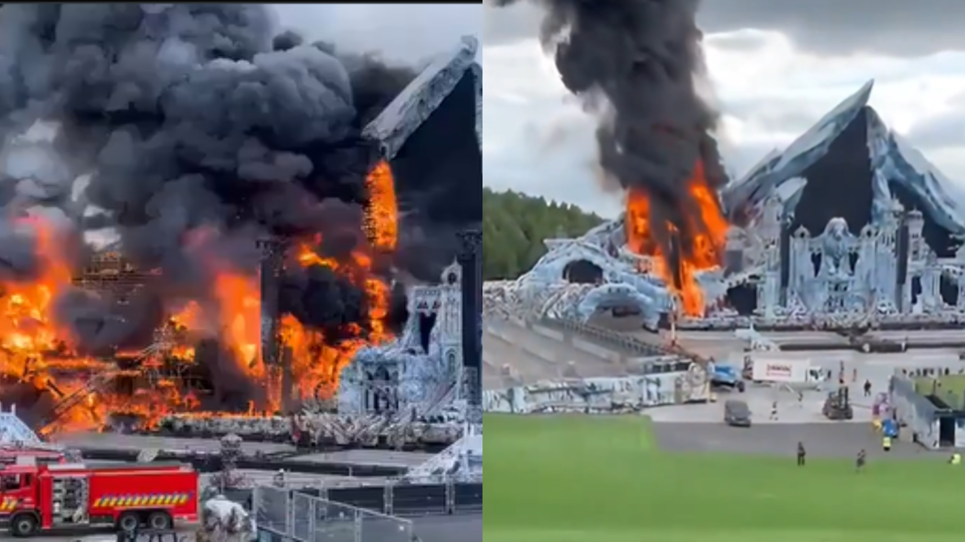 Incendio afecta escenario principal de Tomorrowland en Bélgica: Conciertos estaban programados para este viernes