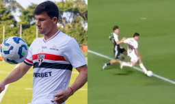 Debut express en el clásico: Gonzalo Tapia tuvo clara ocasión de gol en su estreno con São Paulo