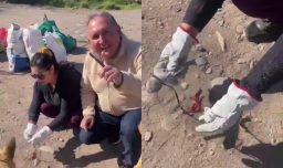 Alcalde de Vicuña encuentra muñeco “vudú” durante limpieza del río Elqui: “Te salvamos Luis”