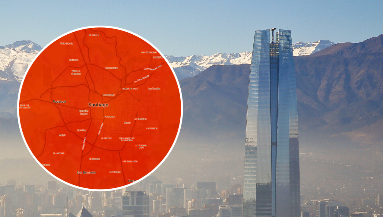 Mapa de contaminaci n en Santiago - MAPA CALIDAD DEL AIRE MARTES 15 DE JULIO 2025 
