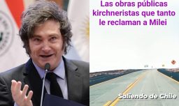 "Imbéciles": Milei comparte video que compara carreteras chilenas con las argentinas para justificar cierre de Vialidad