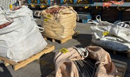 Decomisan más de 7 mil kilos de cable de cobre robado desde instalaciones de la Compañía General de Electricidad