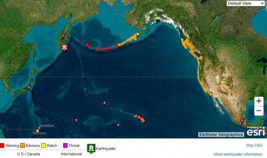 Reportan inundaciones en sectores de Hawai tras terremoto y posterior tsunami de Rusia
