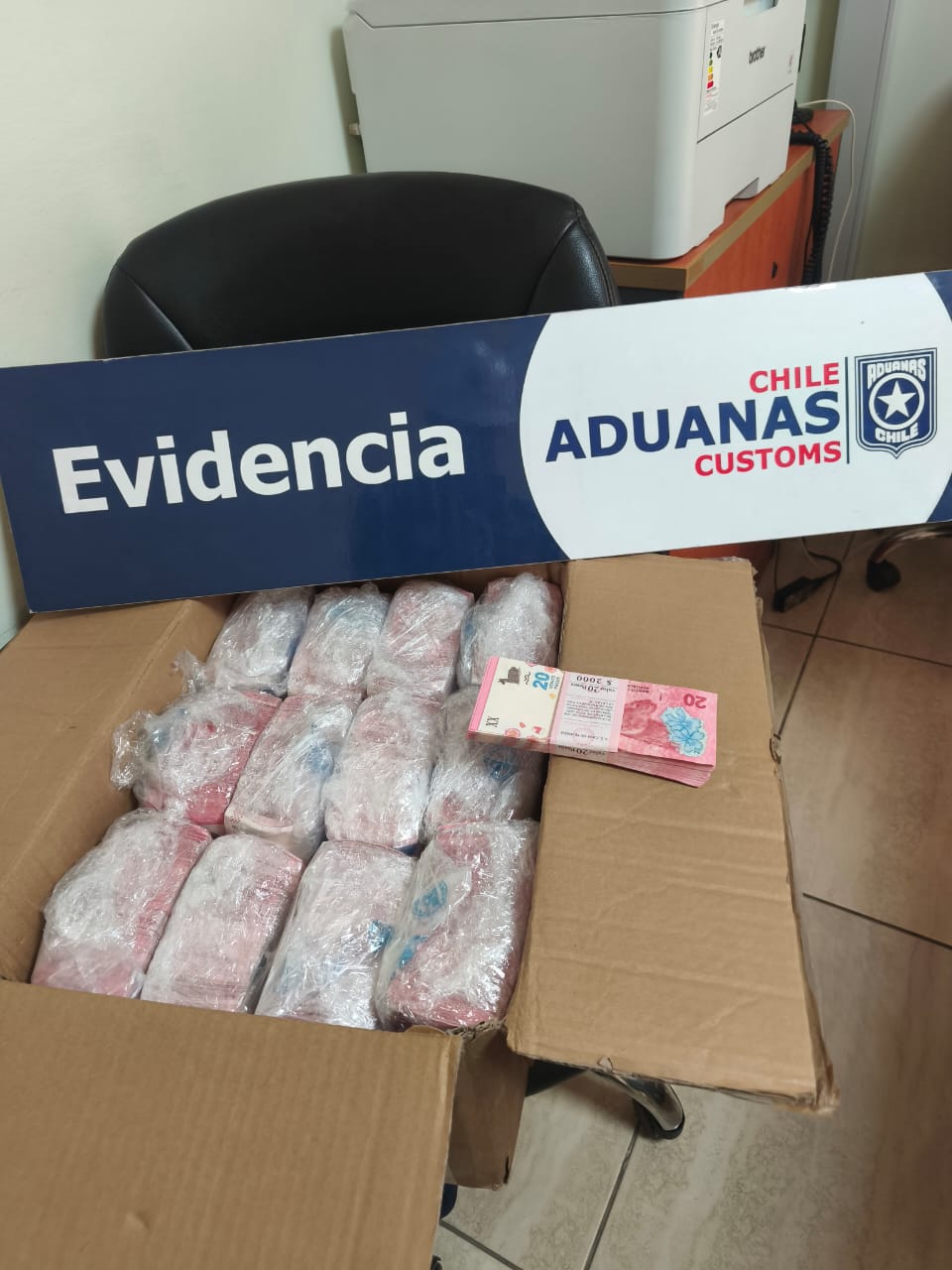 Exportación sospechosa de más de 335 mil monedas chilenas, de colección y billetes argentinos/Aduanas