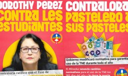 "Dorothy Pérez contra les estudiantes": UDI emplaza a Jeannette Jara a pronunciarse por afiches de las JJ.CC contra Contraloría