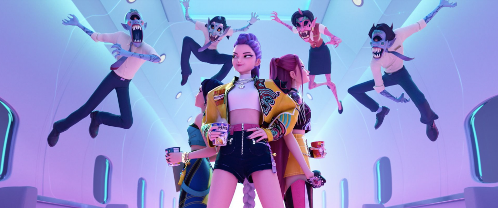 La banda sonora de «KPop Demon Hunters» cuenta con varios éxitos musicales. Netflix vía CNN Newsource