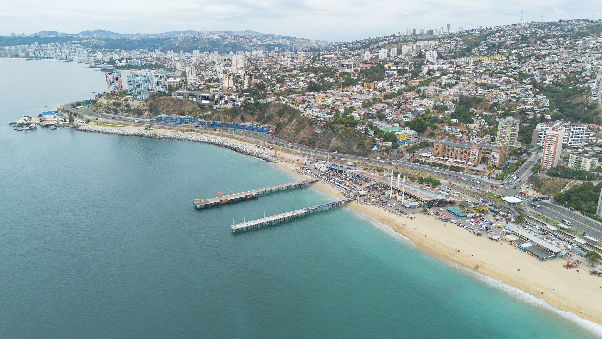 Obras de remodelación de Caleta Portales en Valparaíso/MOP