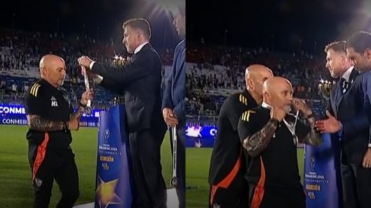El llamativo gesto de Jorge Sampaoli tras la derrota de Atlético Mineiro en la final de la Copa Sudamericana