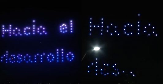 "¿Hacia el qué...?": Decepción ciudadana en Graneros por show de drones que no salió como esperaban