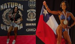 La chilena Sara Méndez logra segundo lugar en campeonato mundial de fisicoculturismo natural: Evento fue en Estados Unidos