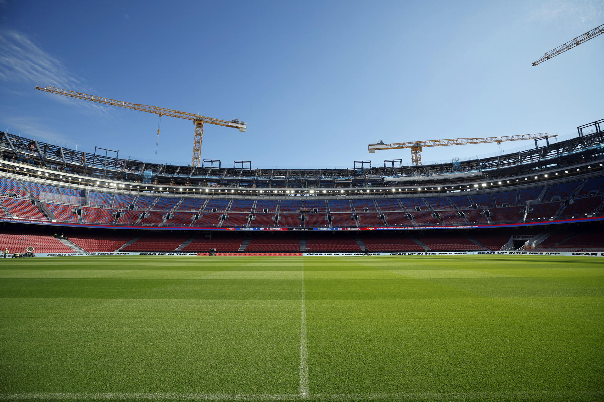 Imagen de archivo del estado del Spotify Camp Nou. EFE/Alberto Estévez