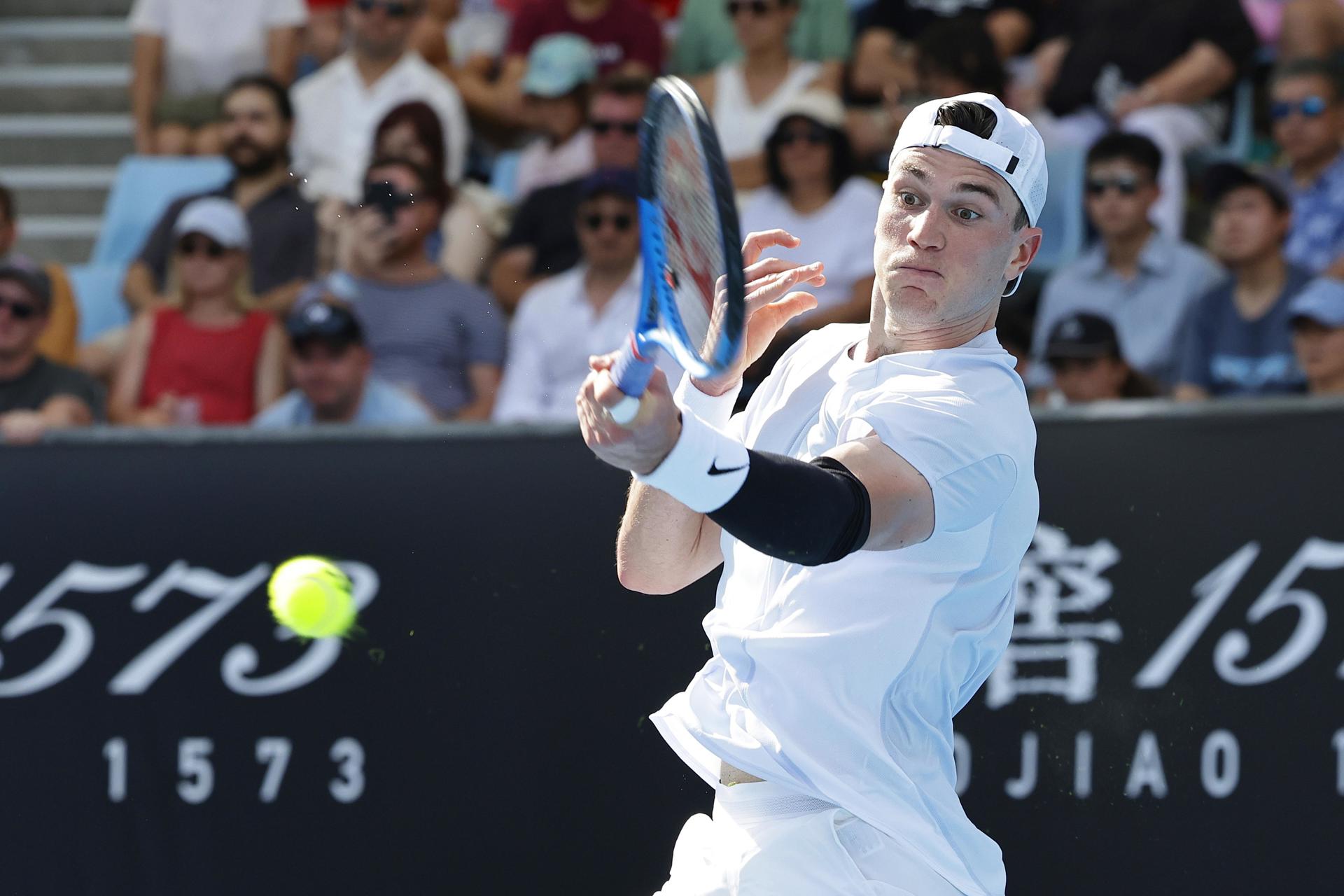 Foto de archivo de Rolex dela Penñ de Jack Draper en el Abierto de Australia.