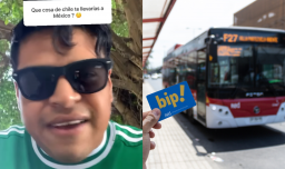 “Me voló el cerebro”: Comediante extranjero alucina con el sistema de buses RED en Santiago