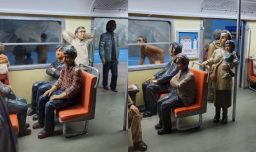 Metro celebra su medio siglo de historia junto al nuevo "diorama 50 años": Recrea un tren en estación La Moneda