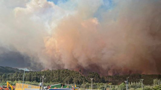 Incendios forestales: Transporte Informa recomienda no transitar desde Santiago hasta el Biobío