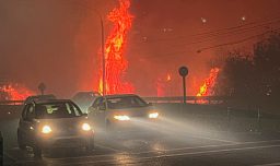 Denuncian saqueo de Hospital de Lirquén en medio de incendio forestal que afectó a la zona