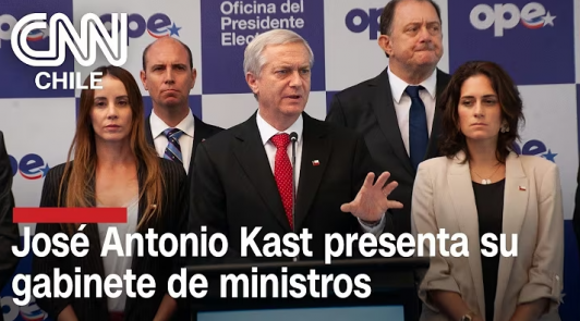 EN VIVO | José Antonio Kast presenta a su gabinete ministerial