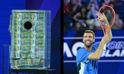 Tenista amateur derrota a Sinner y gana millonario premio en el "One Point Slam" en Australia