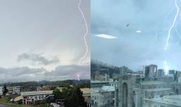 Reportan truenos y relámpagos en la Región del Biobío