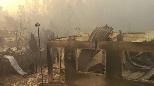 Devastadores registros de incendios forestales en el Biobío: Punta de Parra es una de las zonas más afectadas