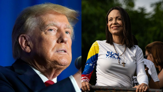 Trump cuestiona el liderazgo de Corina Machado en medio de la crisis venezolana y afirma cooperación con Delcy Rodríguez