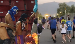 La postal del miedo en el Nacional: Imágenes muestran a familias abandonando el estadio tras desmanes en U de Chile vs Audax