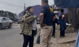 PDI realiza operativo de búsqueda en población Ríos de Chile en Lirquén: Fiscal Cartagena también llegó al sitio