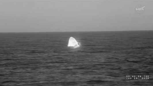 Cuatro astronautas regresaron a la Tierra tras problema médico de un miembro de la tripulación