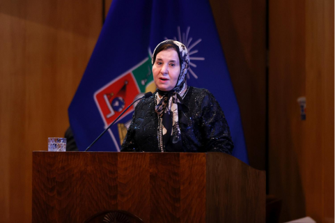 Universidad de Chile otorga Medalla Rectoral a la embajadora de Marruecos en Chile, Kenza El Ghali