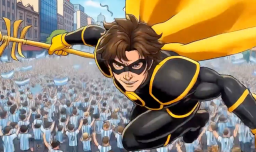 "Superbigote" tiene rival: Milei presentó sus redes en inglés con una caricatura