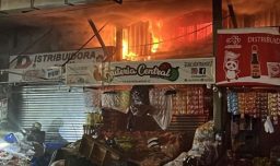 Incendio en La Vega Central: Al menos 54 locales comerciales afectados y Bomberos descarta heridos