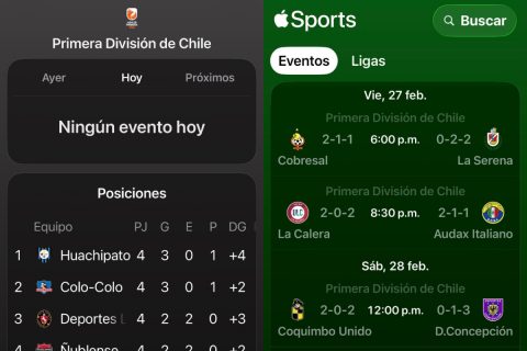Apple Sports ya está disponible en Chile: ¿Cómo funciona la app gratuita que permite seguir la Primera División y otras ligas?