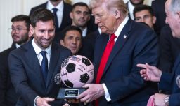 Donald Trump recibió a Lionel Messi en la Casa Blanca junto al Inter Miami campeón de la MLS