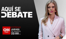 Aquí se debate con Lorena Fries, Raúl Soto, Luis Pardo y Cristián Labbé