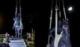 Concretan regreso de estatua del general Baquedano a Plaza Italia: Así fue su instalación