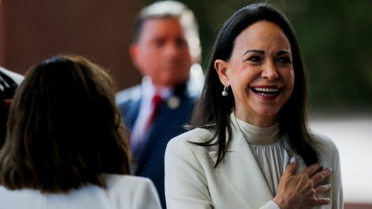 María Corina Machado pide que Chile ayude a sus compatriotas a volver a su país": "Son venezolanos de bien"