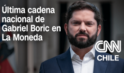 Gabriel Boric sostiene su última cadena nacional como Presidente de La República