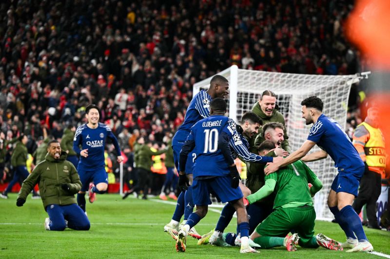 PSG elimino por penales al Liverpool en la pasada edición de la Champions League. Oli Scarff/AFP vía Getty Images
