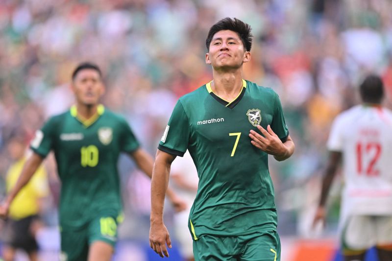 Miguel Terceros marcó de penal para poner el 2-1 definitivo con el que Bolivia venció a Suriname. Azael Rodríguez/Getty Images