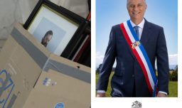 Comienza el retiro de la foto oficial de Gabriel Boric desde La Moneda para dar paso a la de José Antonio Kast