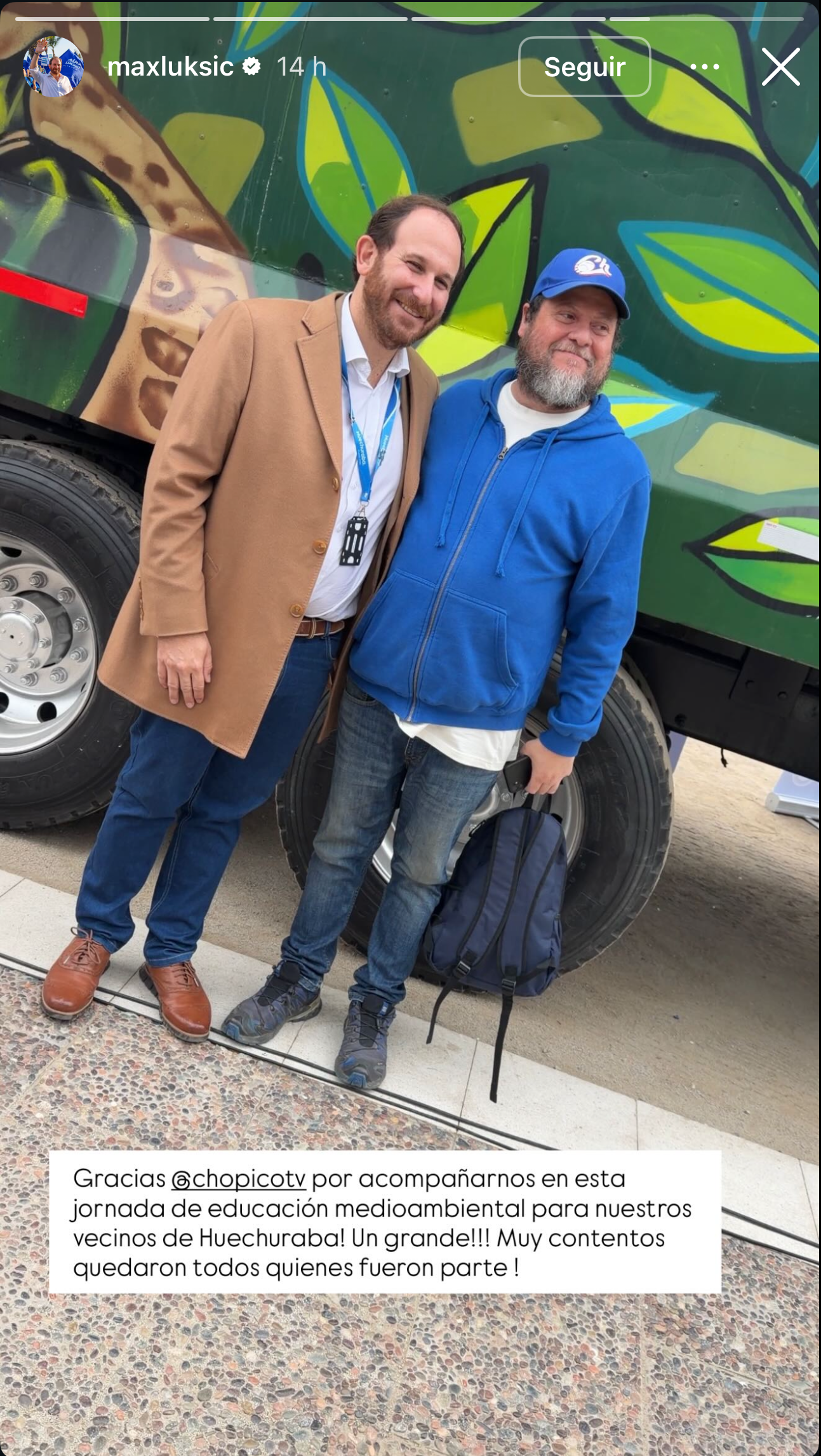 31 Minutos anunció acciones legales contra el alcalde Luksic por usar su imagen sin autorización/Captura Instagram