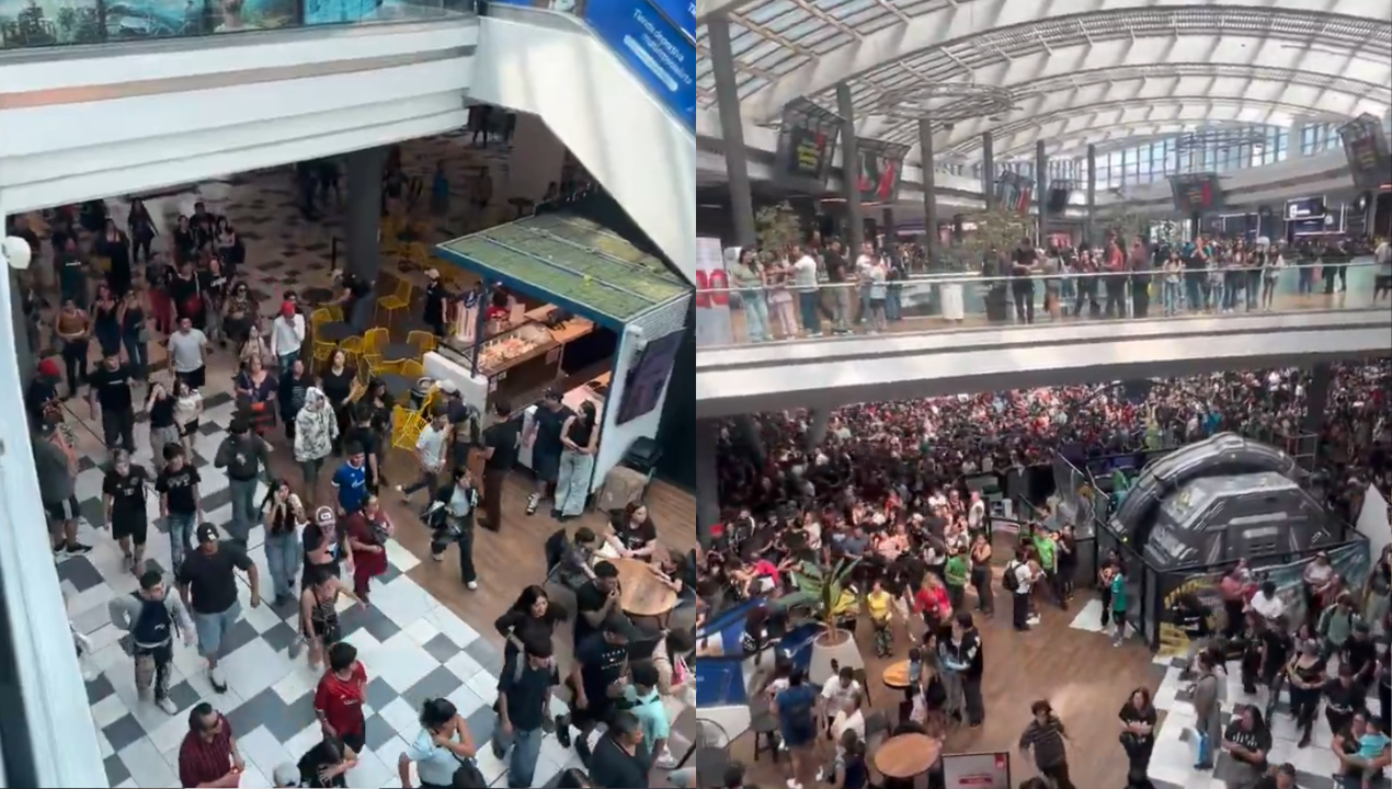 Masiva convocatoria de influencers para lanzar dinero en Mallplaza Vespucio termina con lesionados y posibles acciones legales