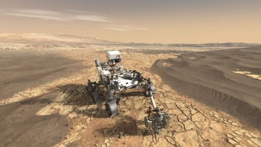 Rover Perseverance, según imagen de la NASA