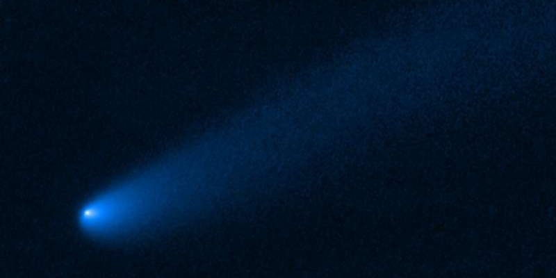 Telescopio Hubble detectó un cometa azul cerca de los asteroides de Júpiter