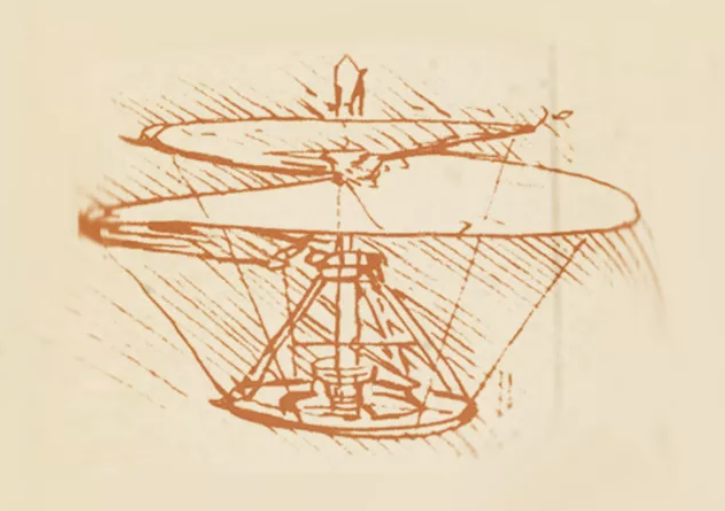 Construyen un dron el diseño de una aeronave Da Vinci